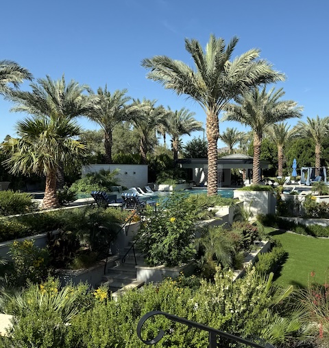 Backyard protected from drought and heat stress